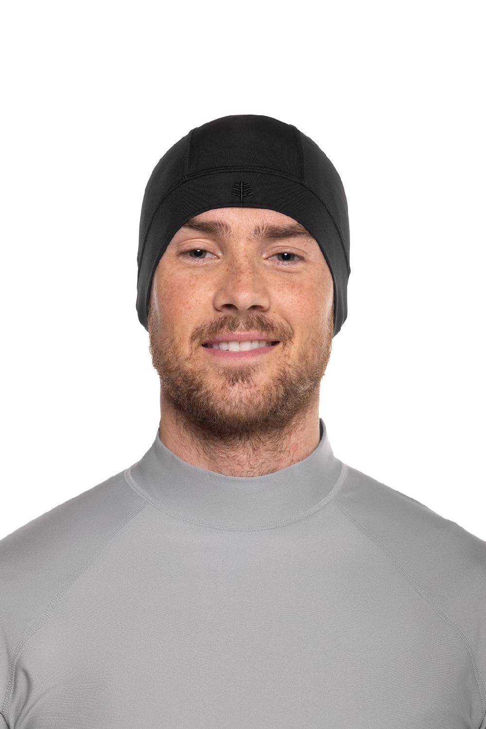 coolibar Unisex Aqua Sun Skully Cap | Black