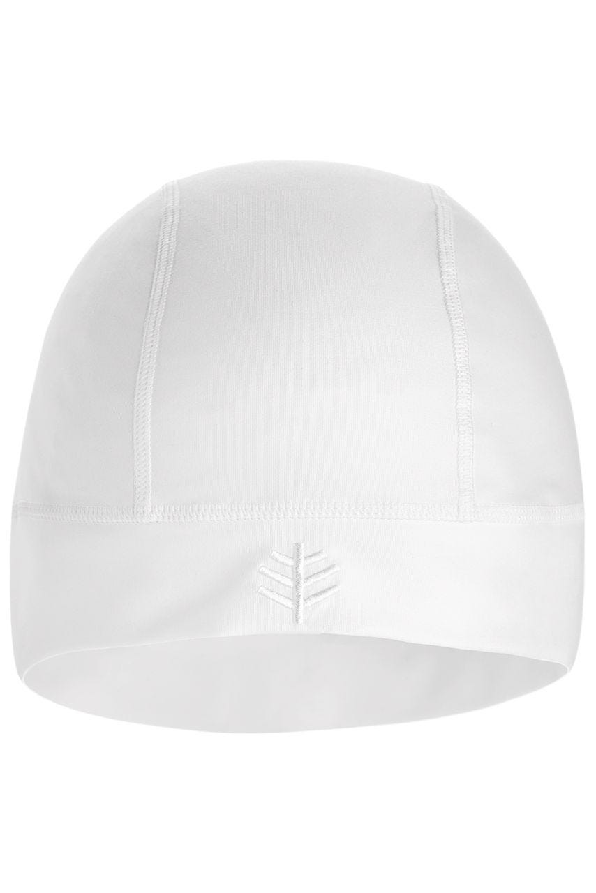 Coolibar Unisex Aqua Sun Skully Cap | White