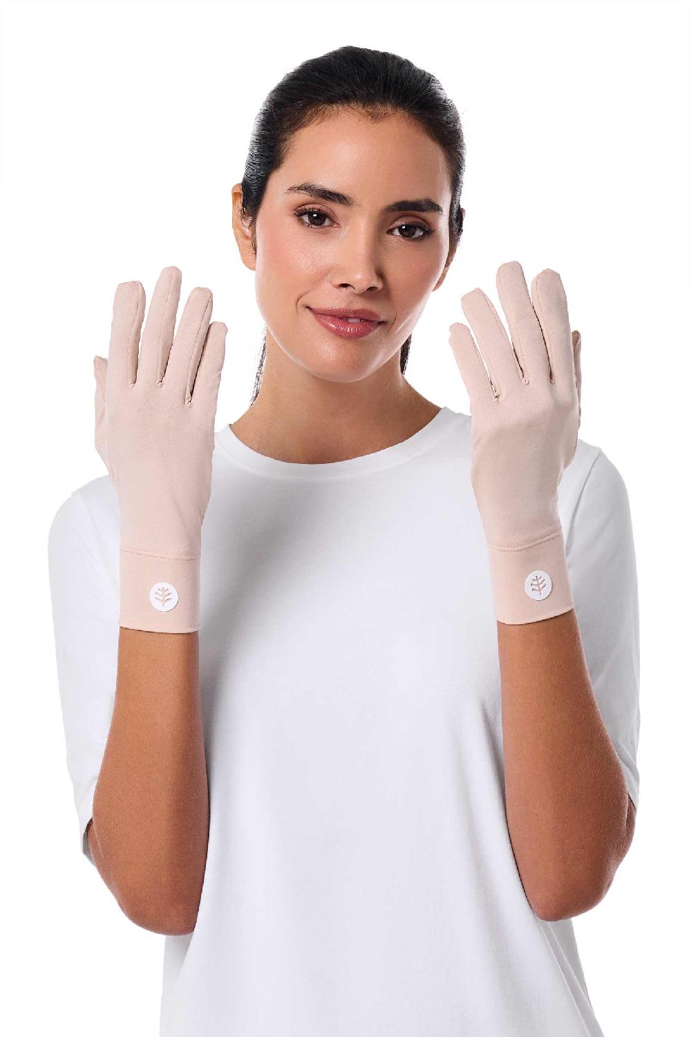 Coolibar Unisex Fuji Gloves | Beige