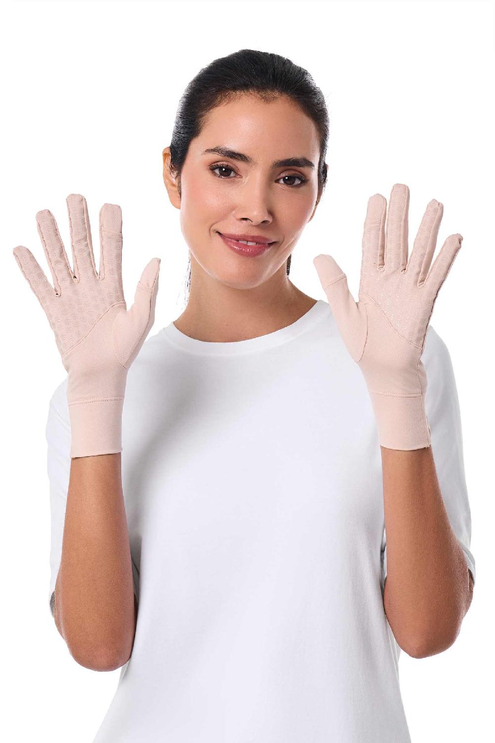 Coolibar Unisex Fuji Gloves | Beige
