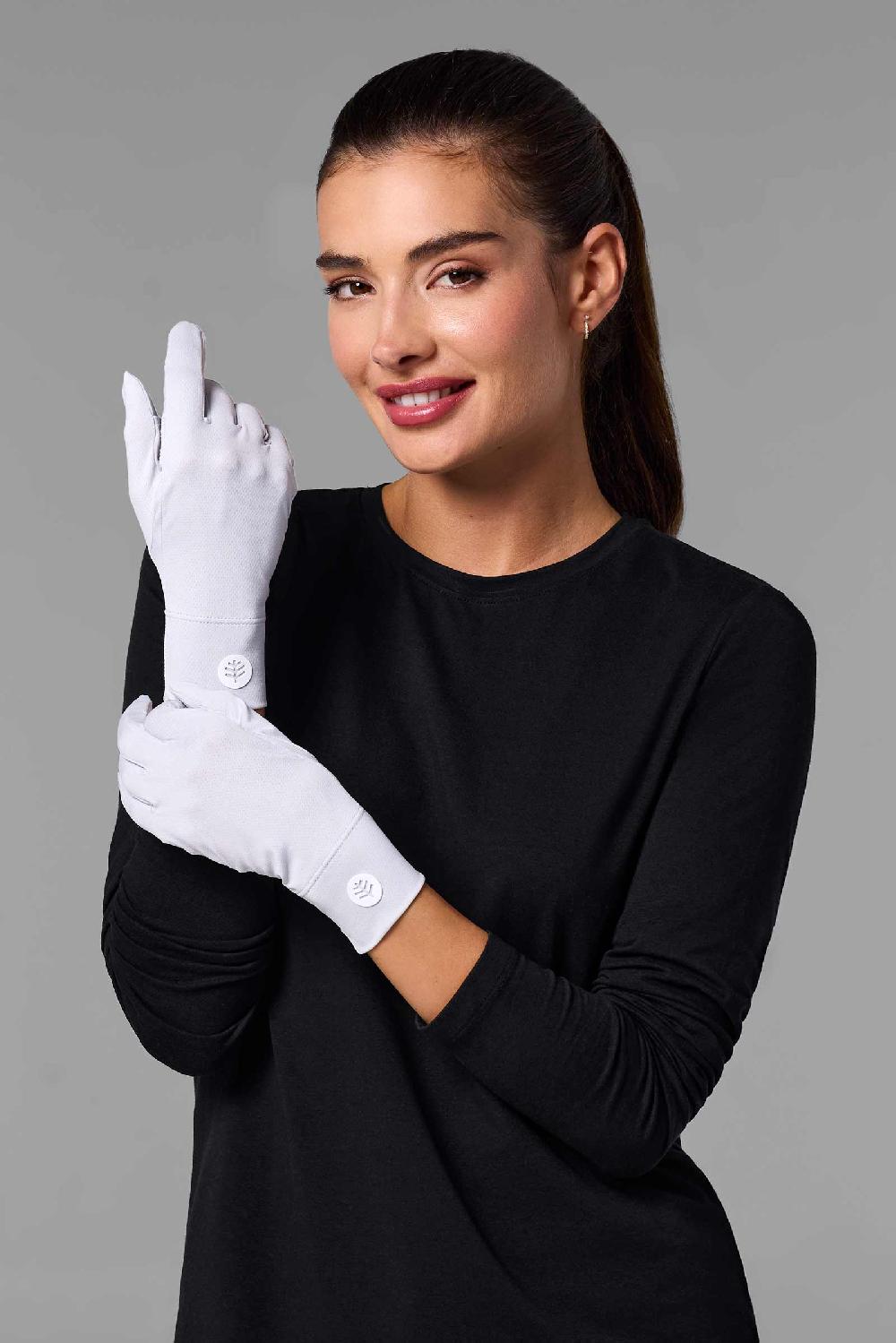 coolibar Unisex Fuji Gloves | Sleek Grey