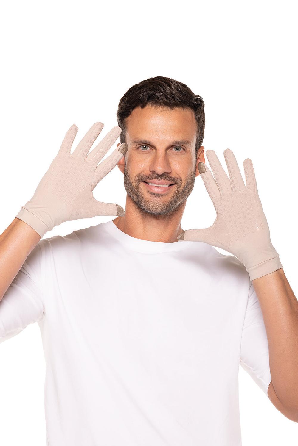 Coolibar Unisex Gannett UV Gloves | Beige
