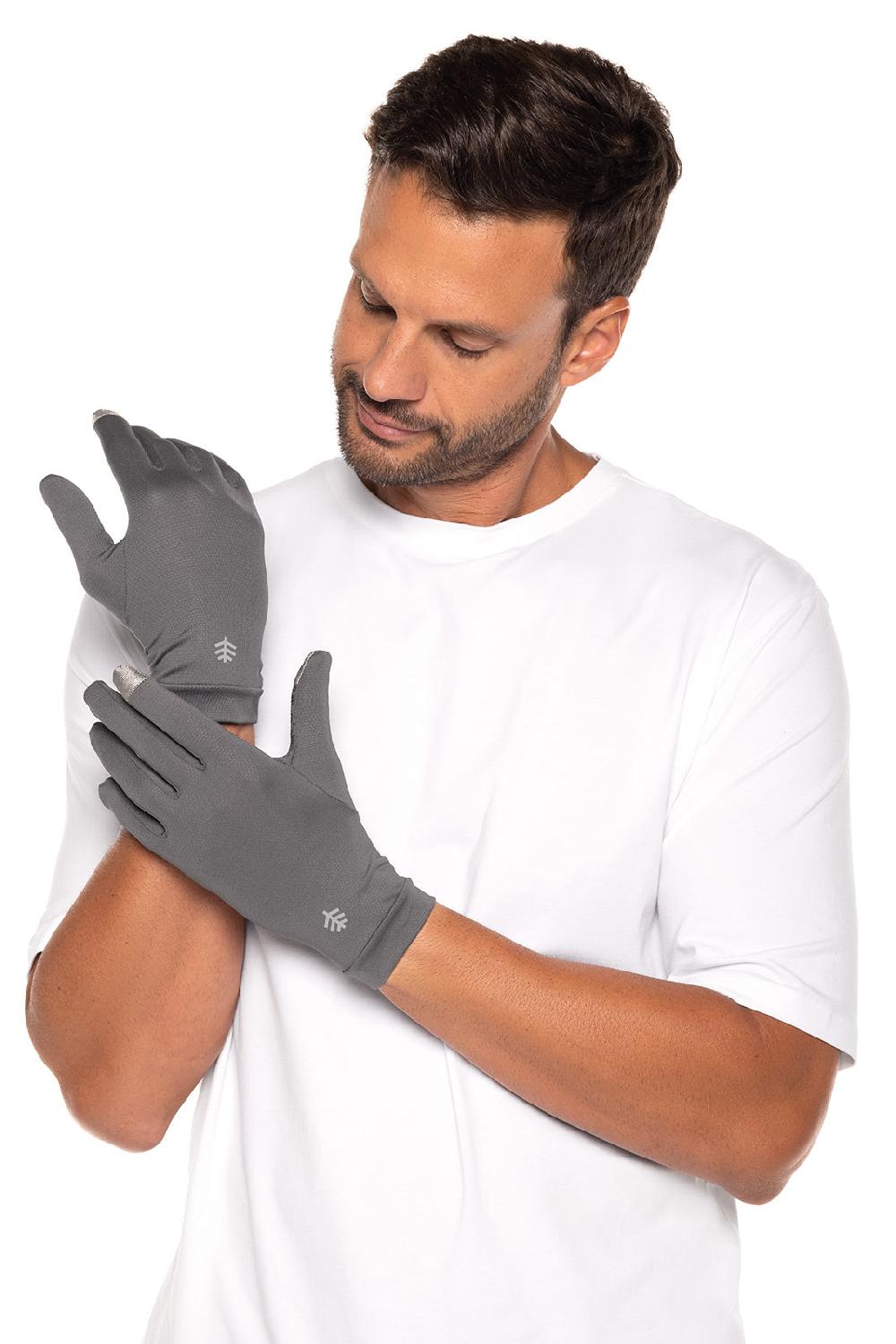 Coolibar Unisex Gannett UV Gloves | Charcoal