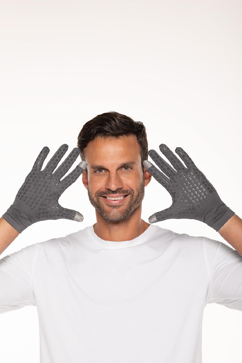 Coolibar Unisex Gannett UV Gloves | Charcoal