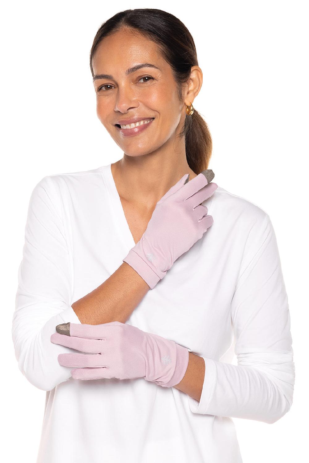 Coolibar Unisex Gannett UV Gloves | Dusty Mauve