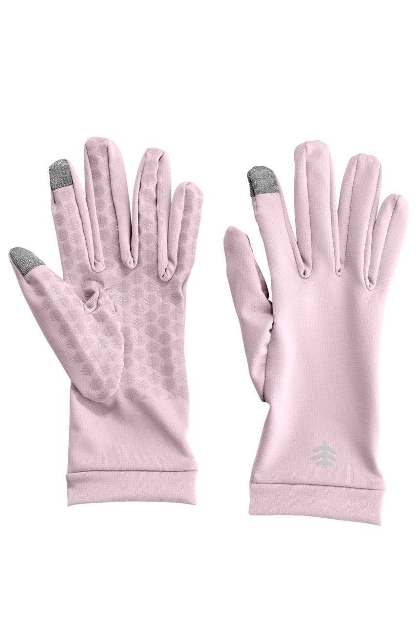 coolibar Unisex Gannett UV Gloves | Dusty Mauve