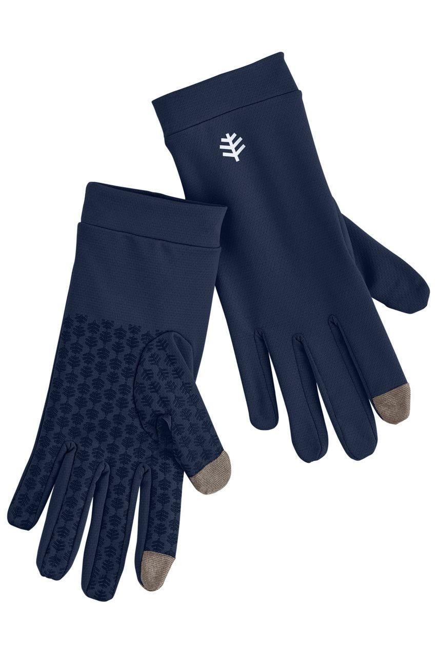 coolibar Unisex Gannett UV Gloves | Navy