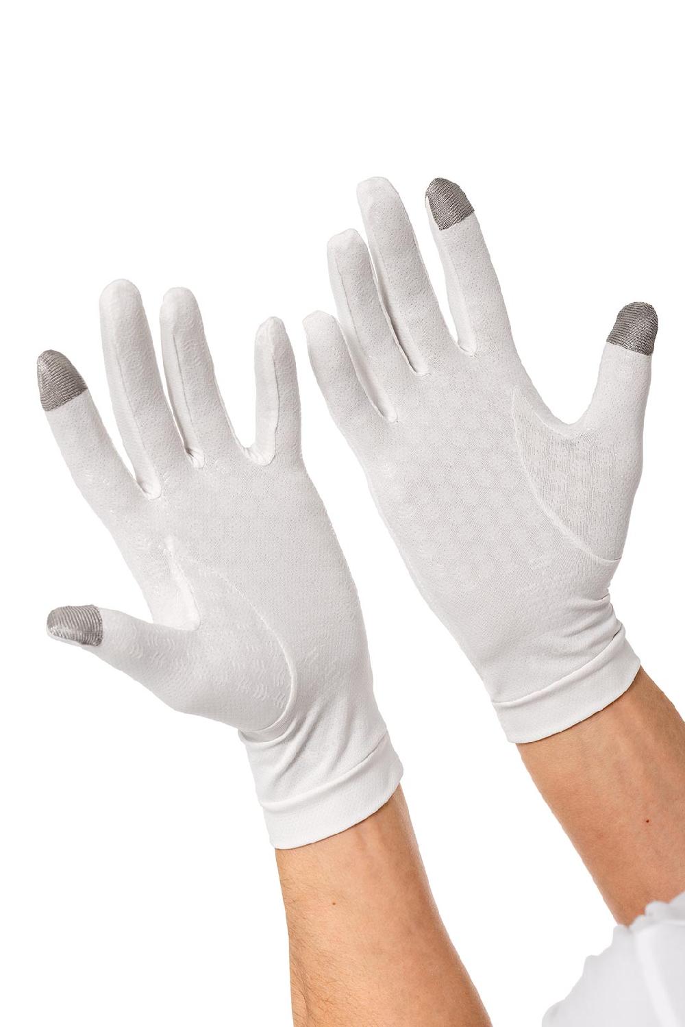 Coolibar Unisex Gannett UV Gloves | Pearl