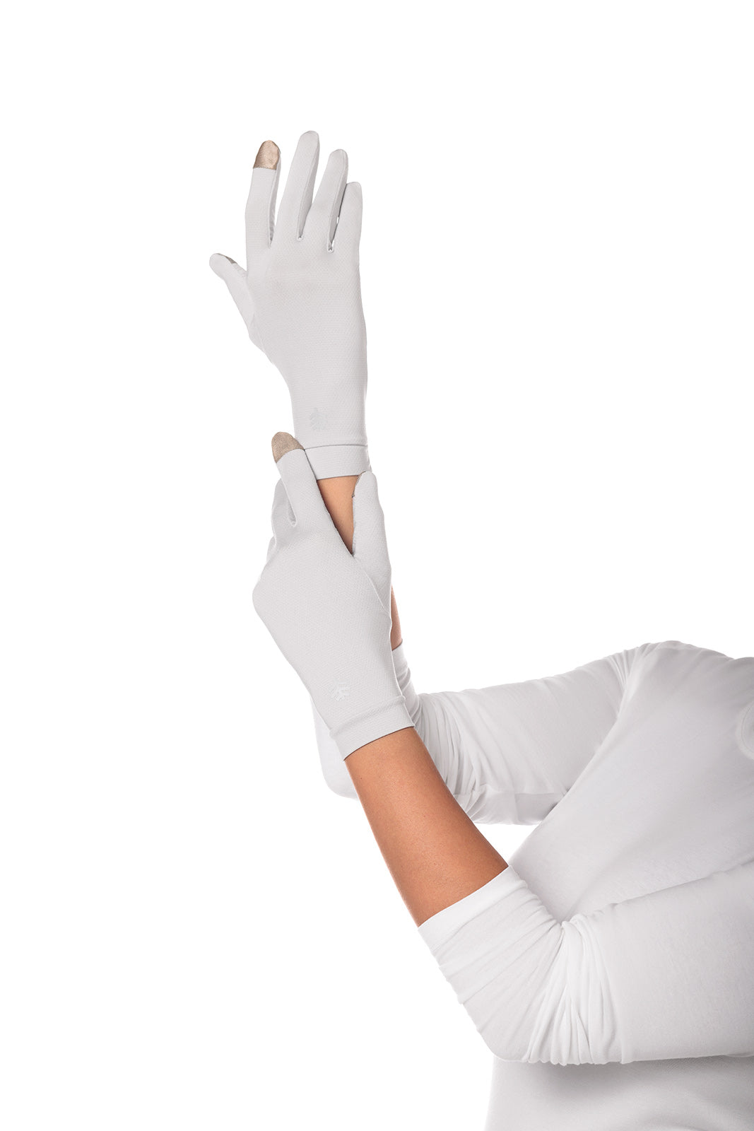 Coolibar Unisex Gannett UV Gloves | Sleek Grey