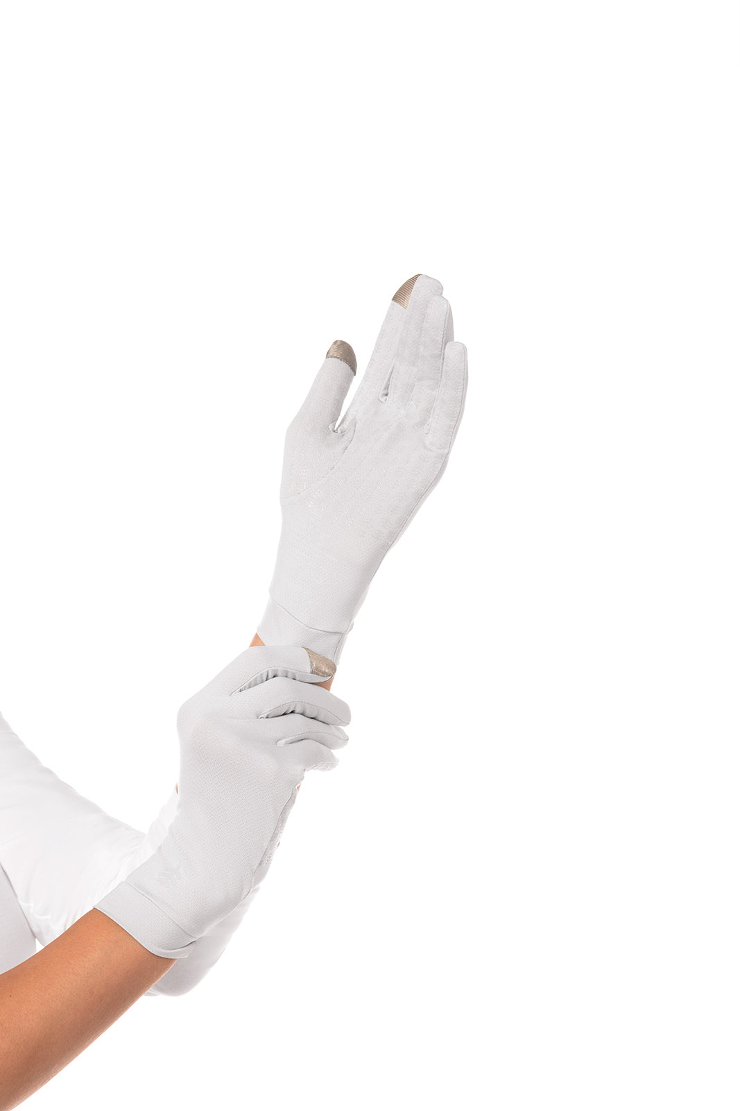 Coolibar Unisex Gannett UV Gloves | Sleek Grey