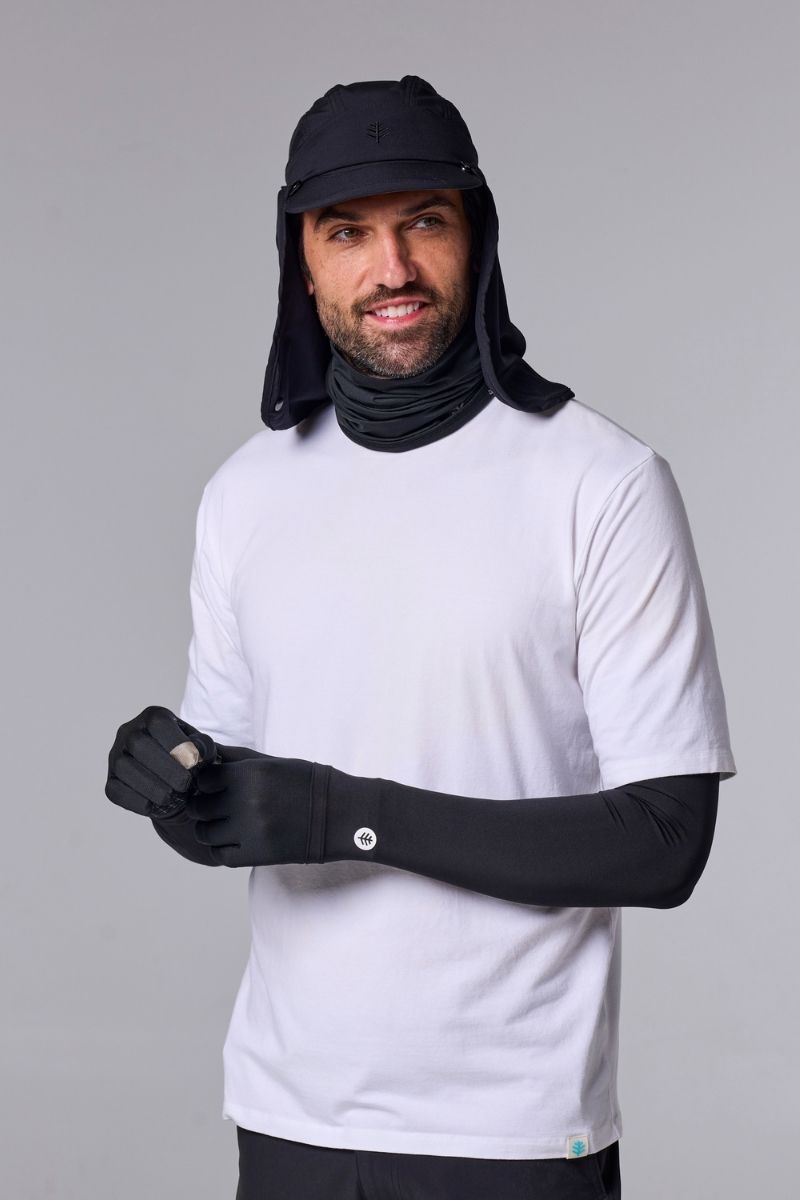 Coolibar Unisex La Plata UV Neck Gaiter | Black