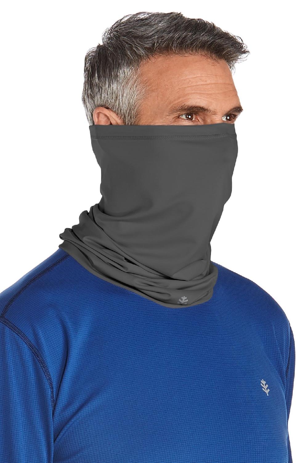 coolibar Unisex La Plata UV Neck Gaiter | Charcoal