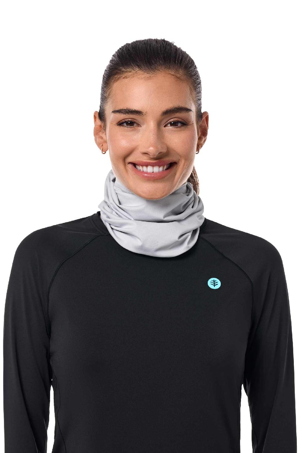 Coolibar Unisex La Plata UV Neck Gaiter | Sleek Grey