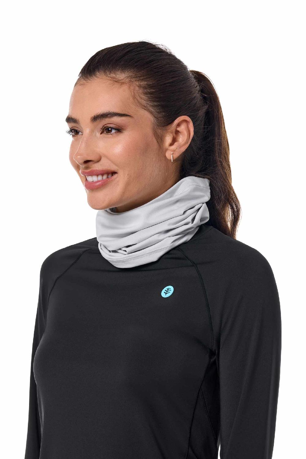 Coolibar Unisex La Plata UV Neck Gaiter | Sleek Grey