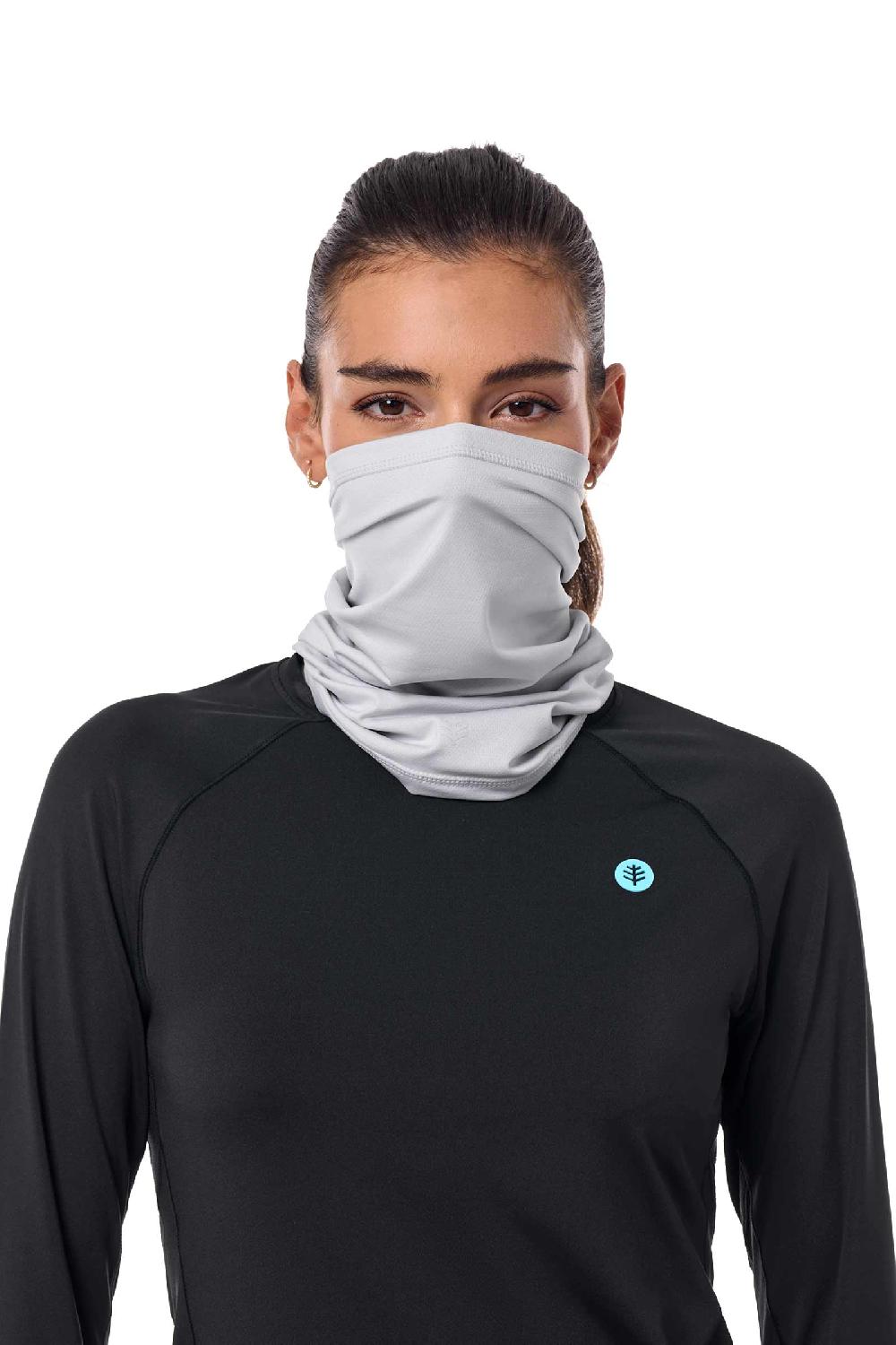 Coolibar Unisex La Plata UV Neck Gaiter | Sleek Grey