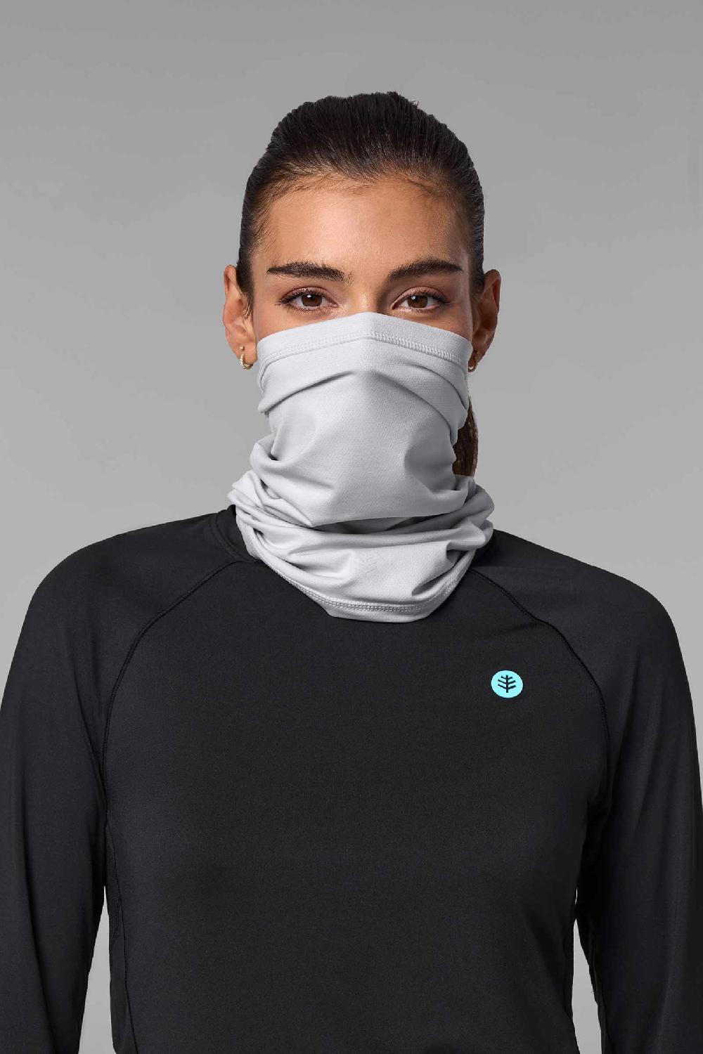 coolibar Unisex La Plata UV Neck Gaiter | Sleek Grey