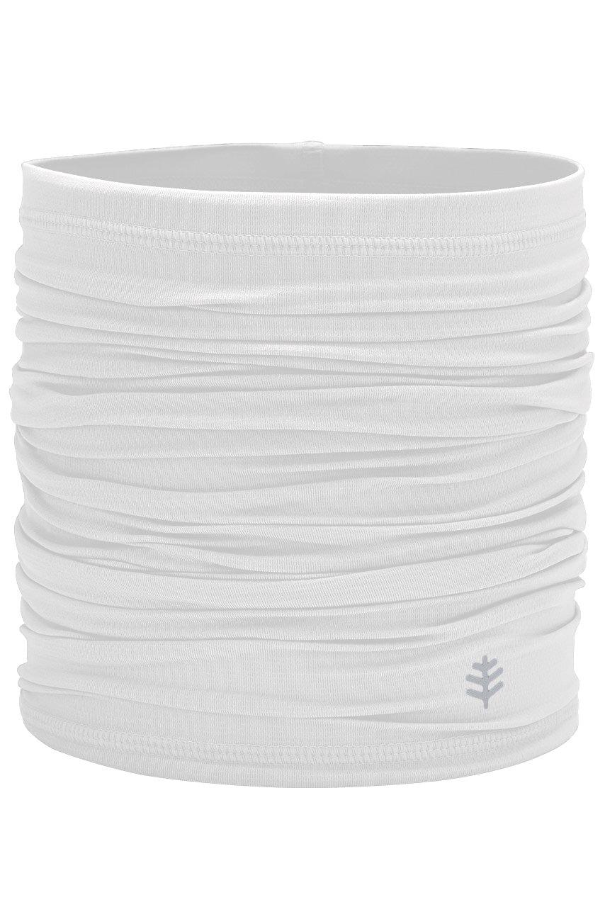coolibar Unisex La Plata UV Neck Gaiter | White