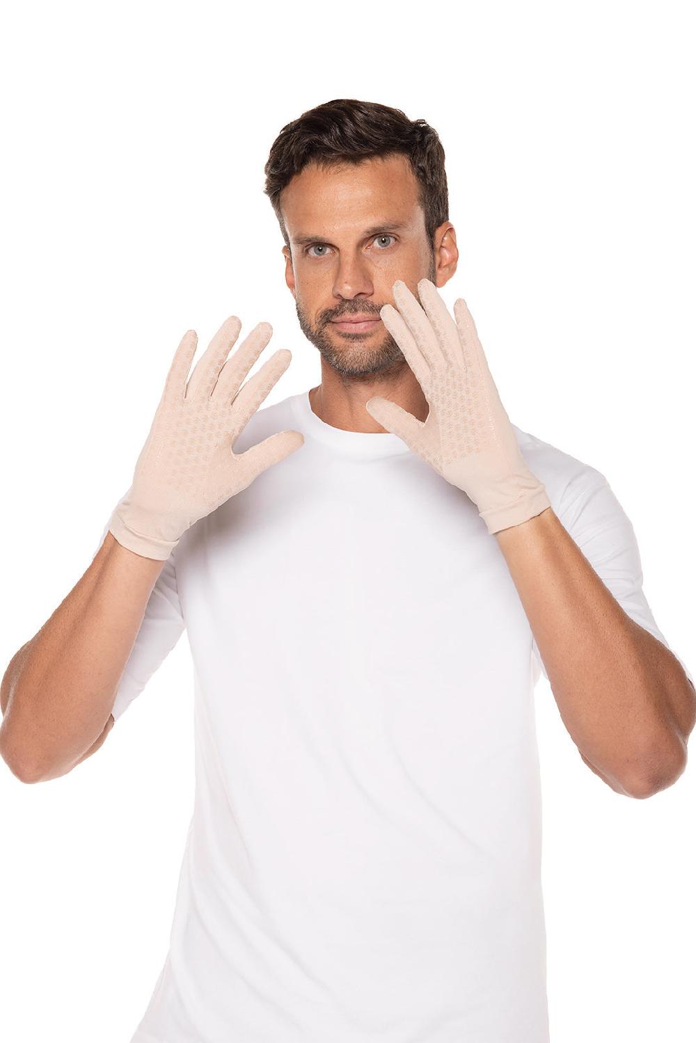 Coolibar Unisex Sawyer UV Sun Gloves | Beige