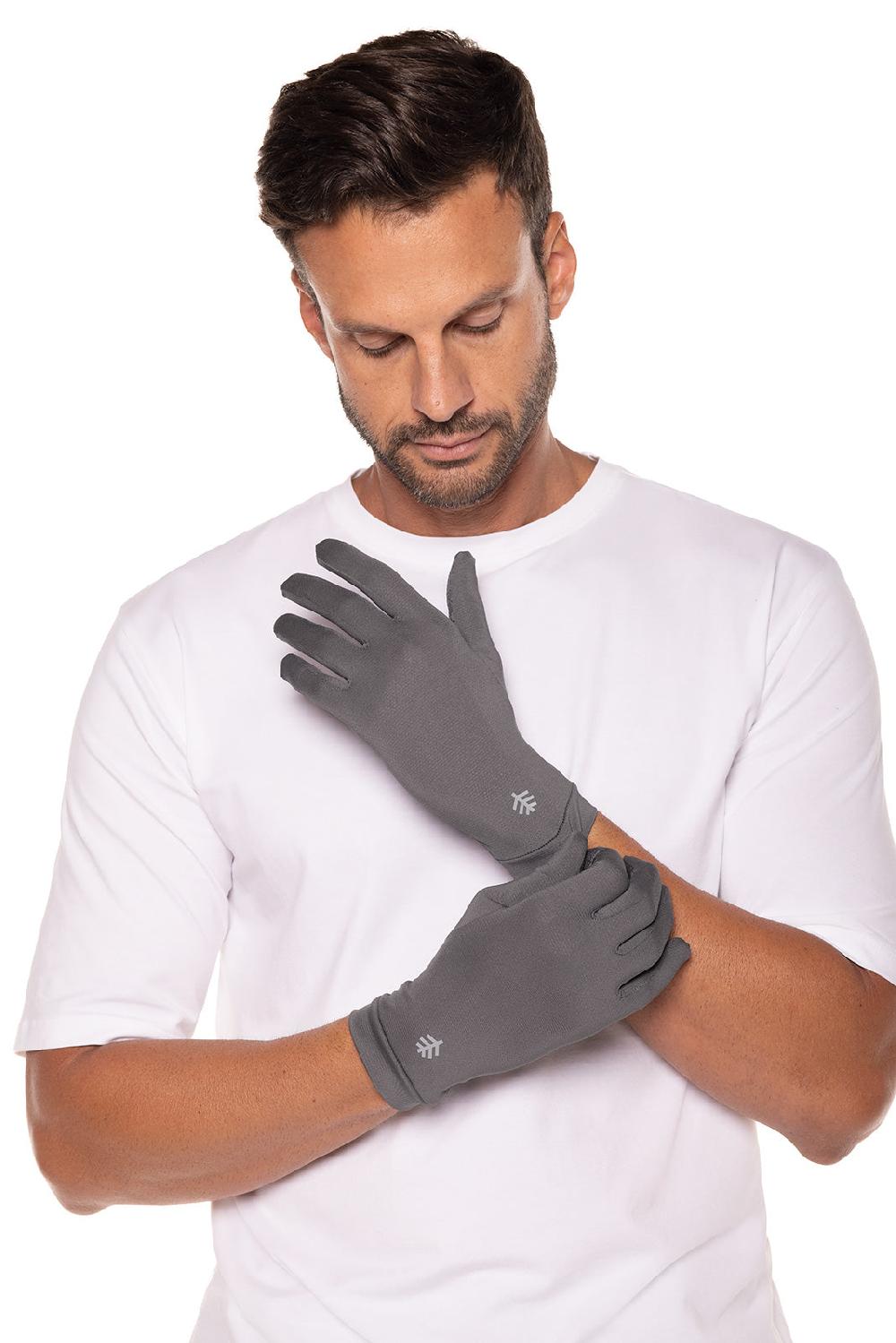 Coolibar Unisex Sawyer UV Sun Gloves | Charcoal