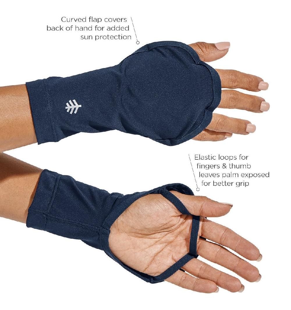 Coolibar Unisex Tramo Performance Hand Cover | Navy
