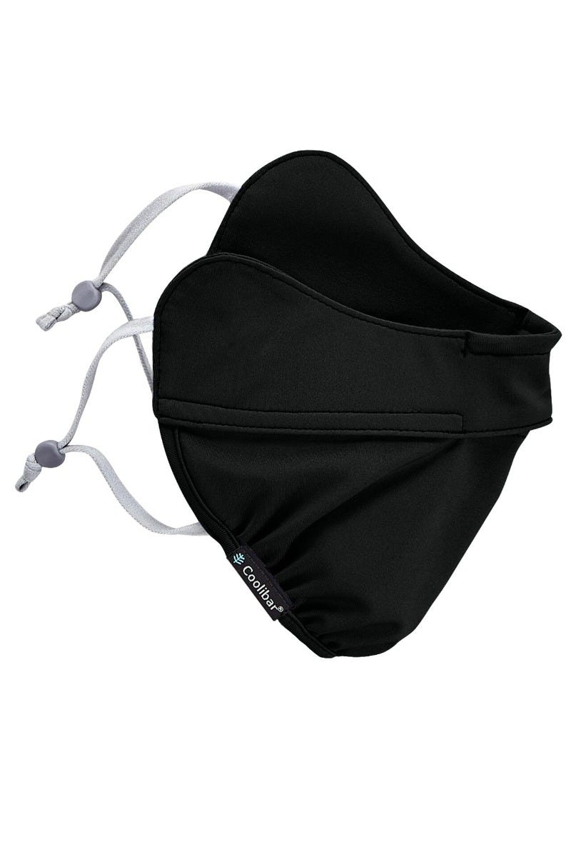 coolibar Unisex Zenith UV Half Mask | Black