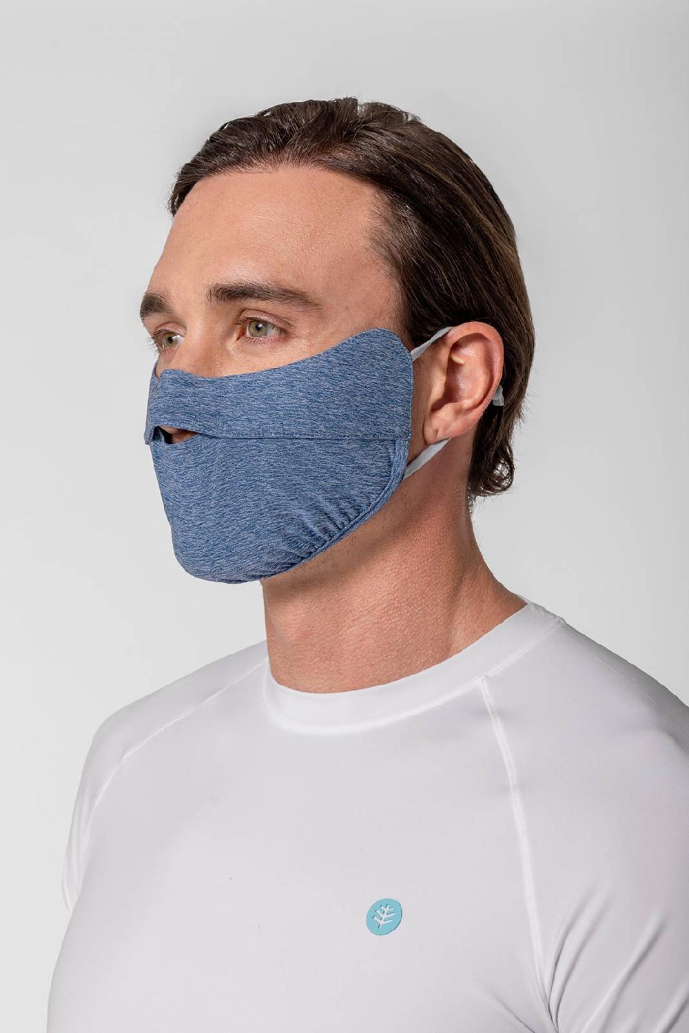 Coolibar Unisex Zenith UV Half Mask | Blue Dusk