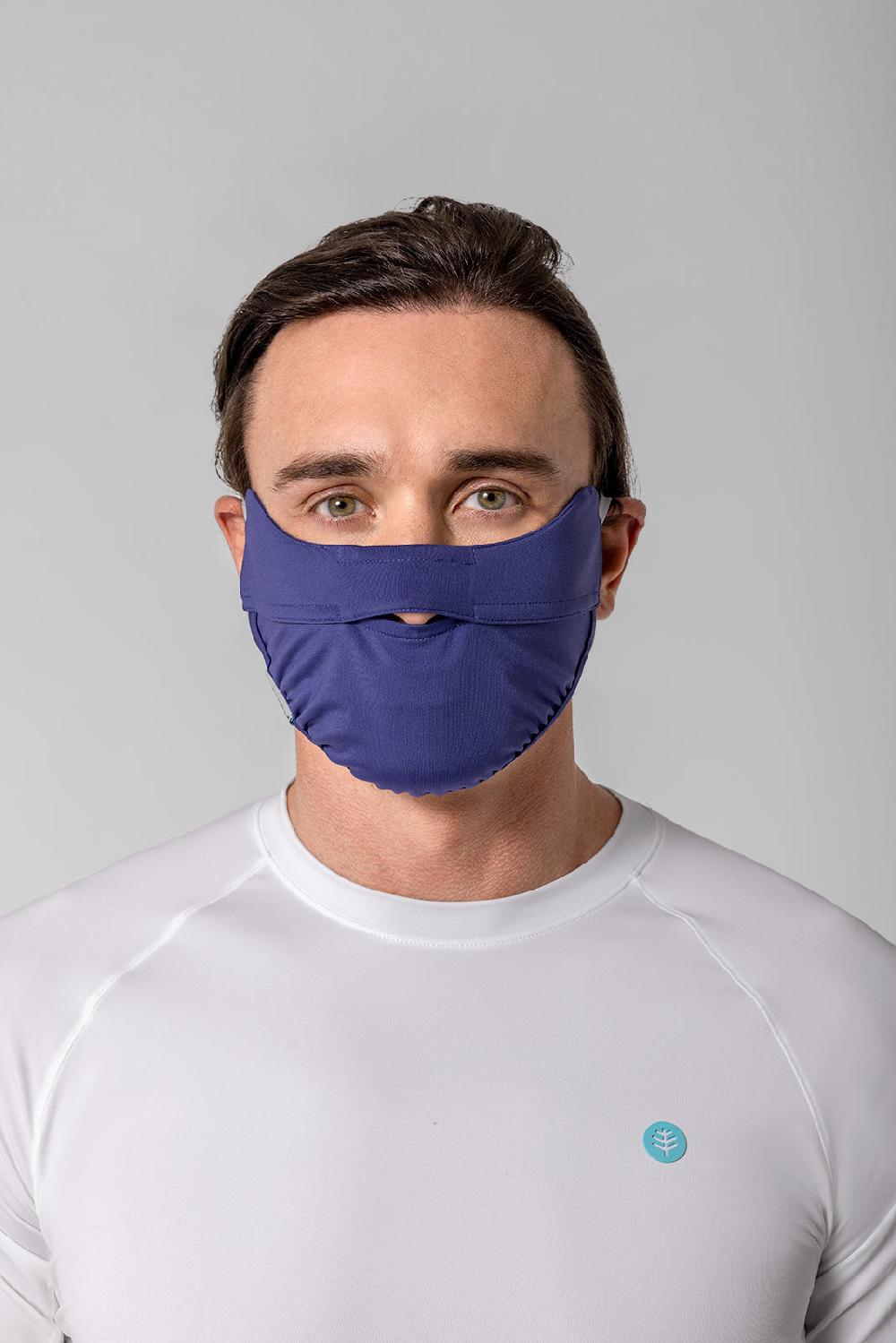 Coolibar Unisex Zenith UV Half Mask | Future Dusk