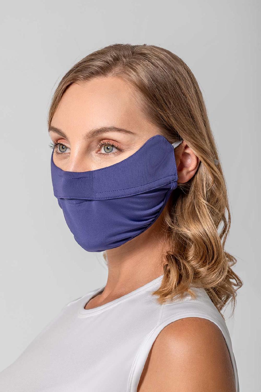 coolibar Unisex Zenith UV Half Mask | Future Dusk