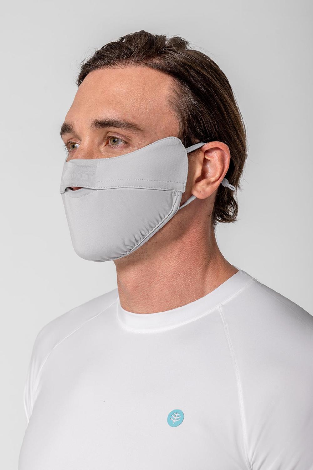 Coolibar Unisex Zenith UV Half Mask | Sleek Grey