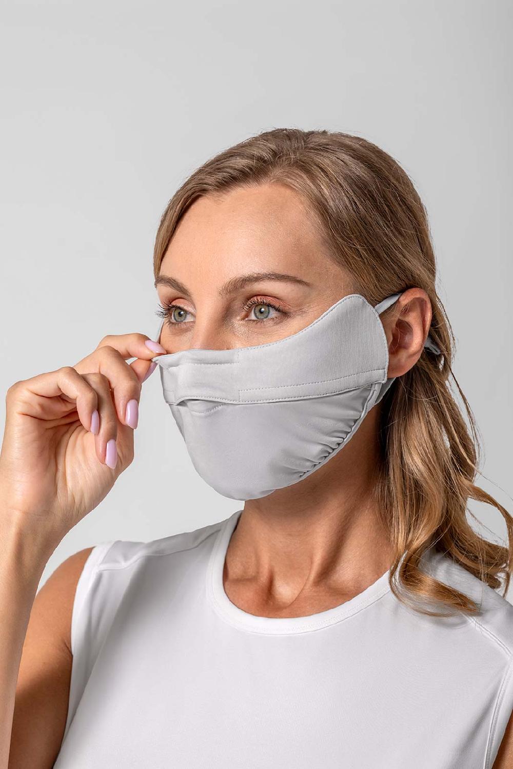 Coolibar Unisex Zenith UV Half Mask | Sleek Grey