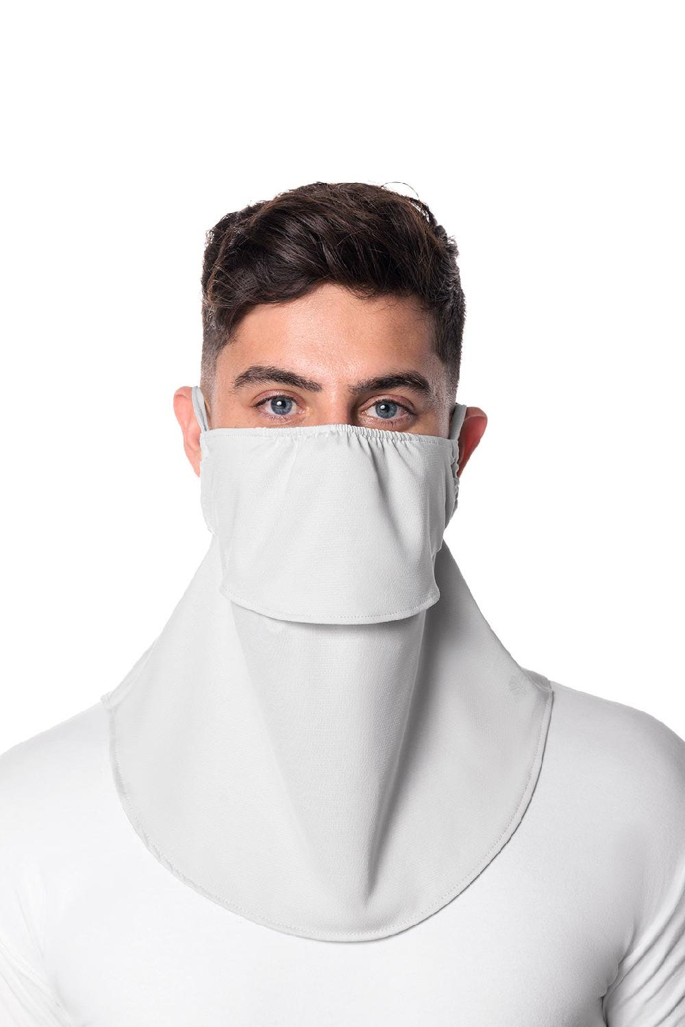 coolibar Vermilion UV Layered Mask | Sleek Grey