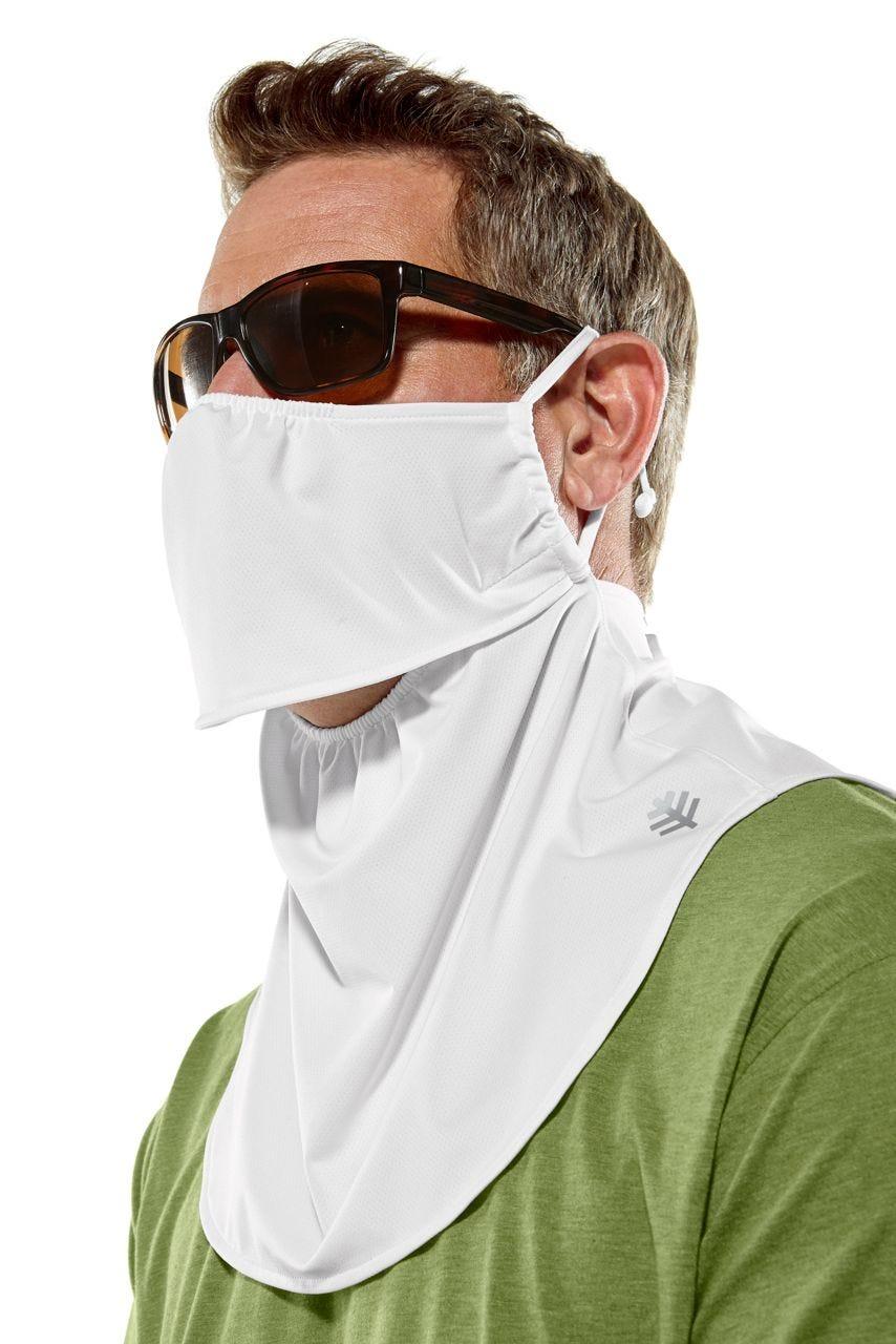 Coolibar Vermilion UV Layered Mask | White