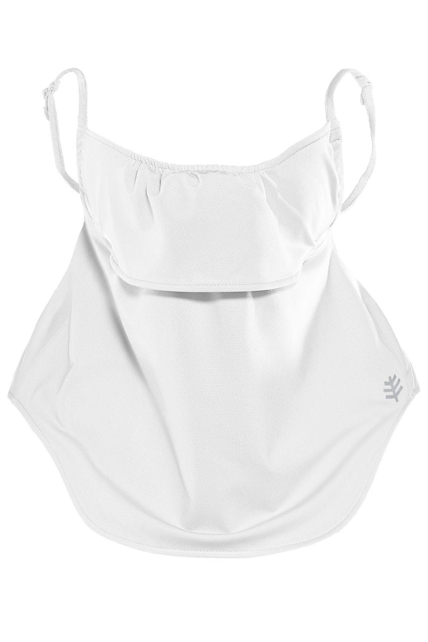 coolibar Vermilion UV Layered Mask | White