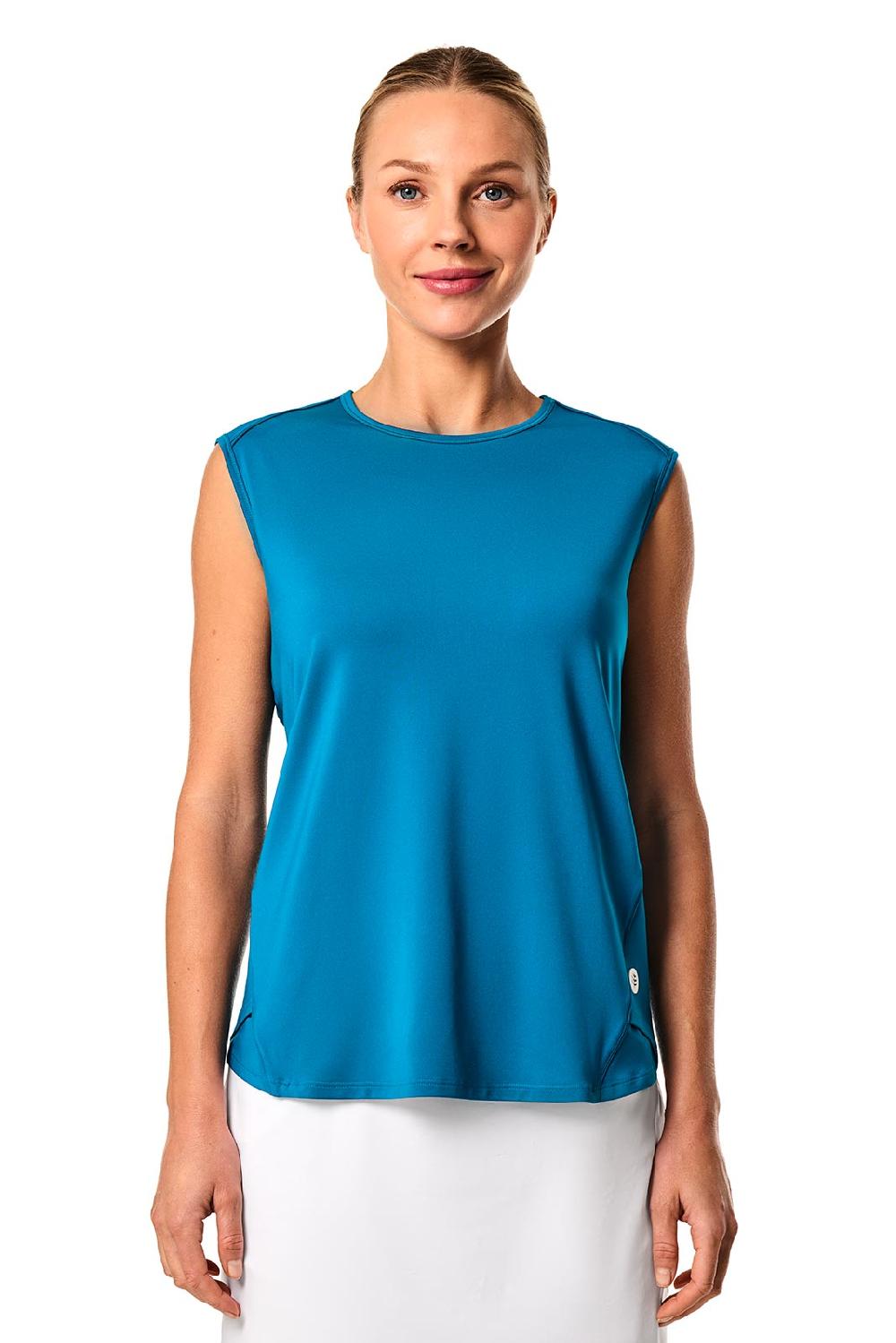 Coolibar Women's Accelera Tank | Bluejay