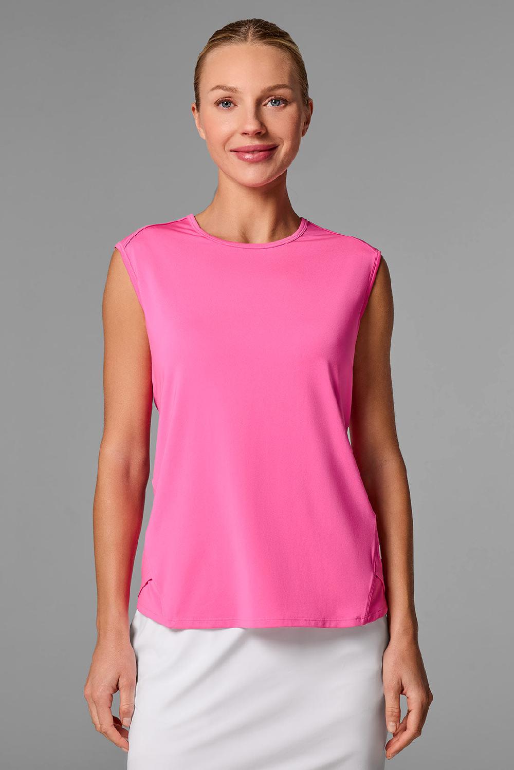 coolibar Women's Accelera Tank | Tulip Pink