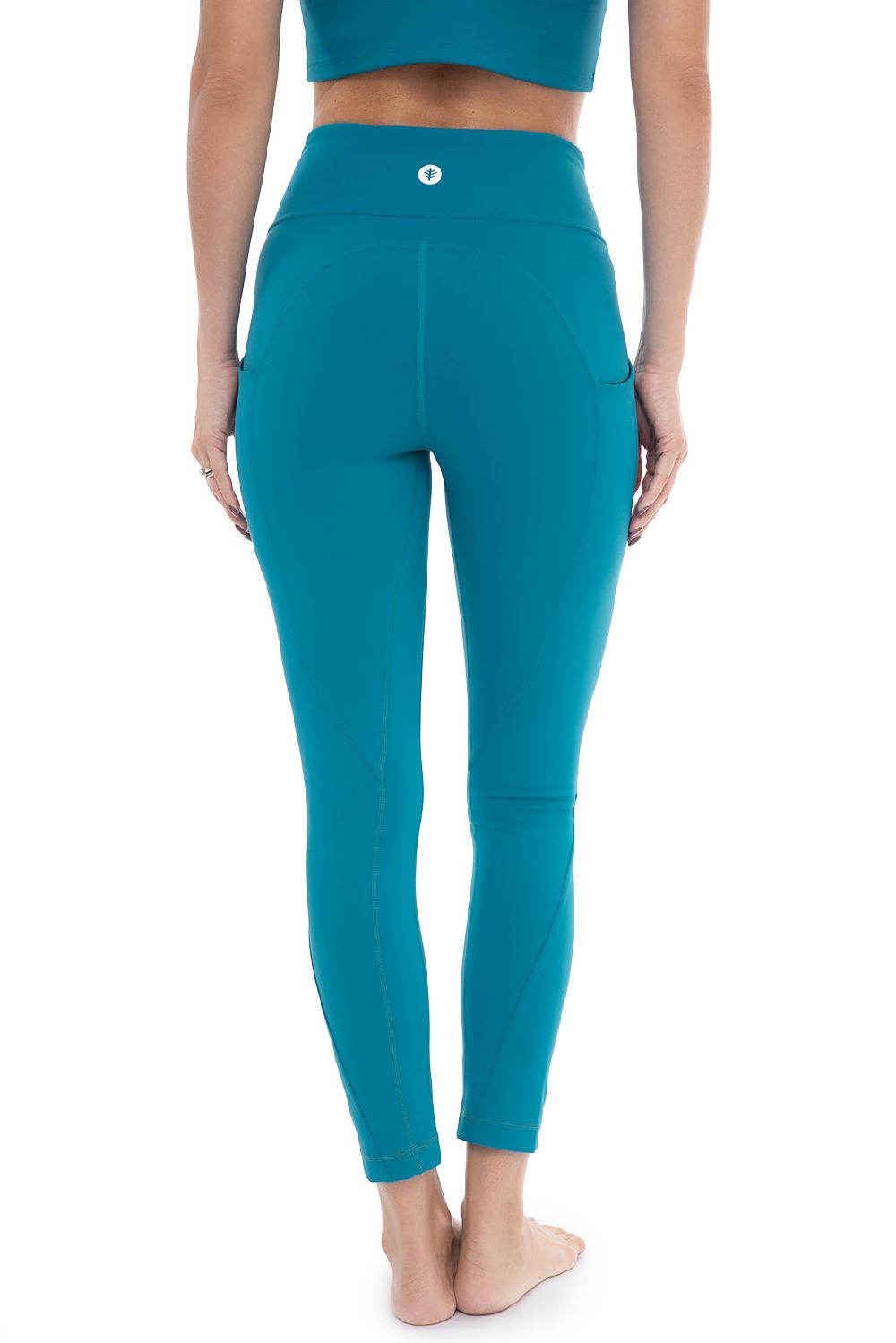Coolibar Women's Ananda Legging | Tahitian Teal