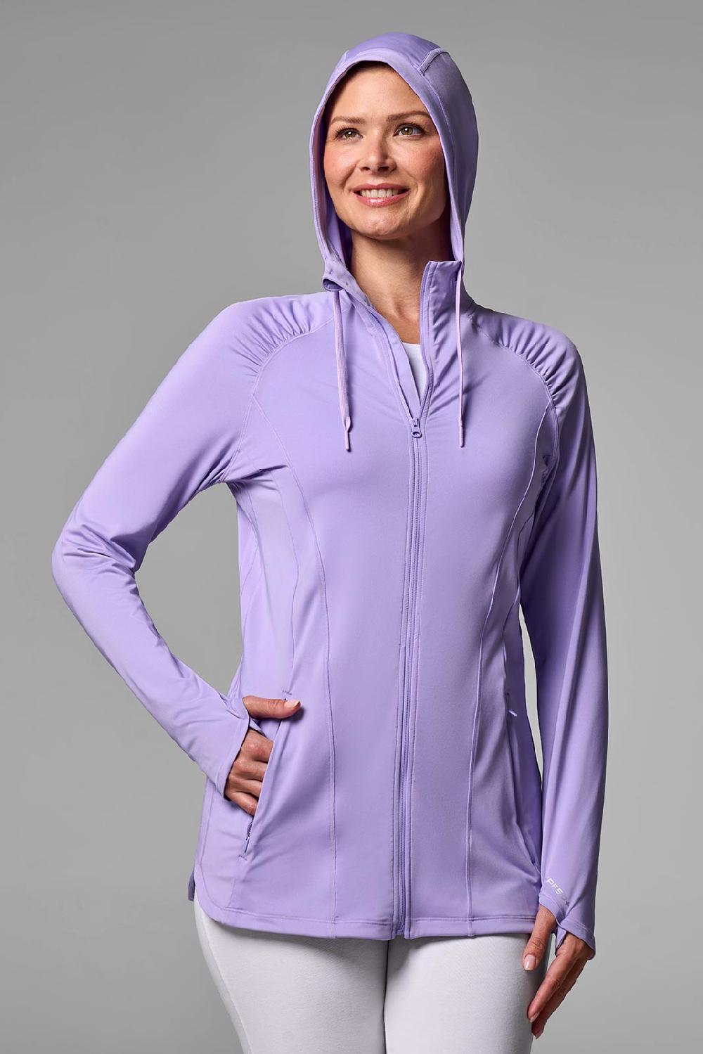 coolibar Women's Astir Full-Zip Jacket | Lavendula