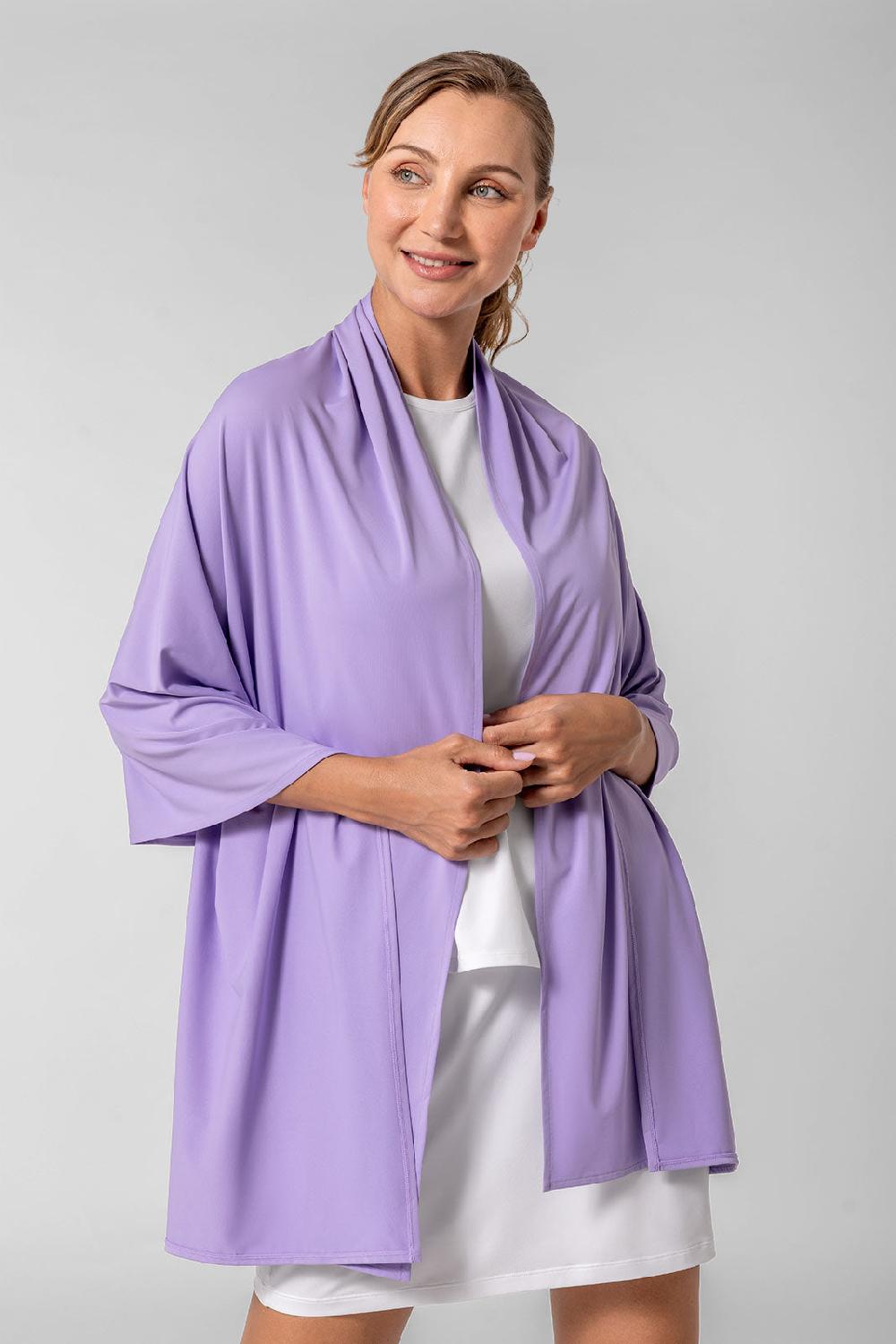 coolibar Women's Bhakti Sun Shawl | Lavendula