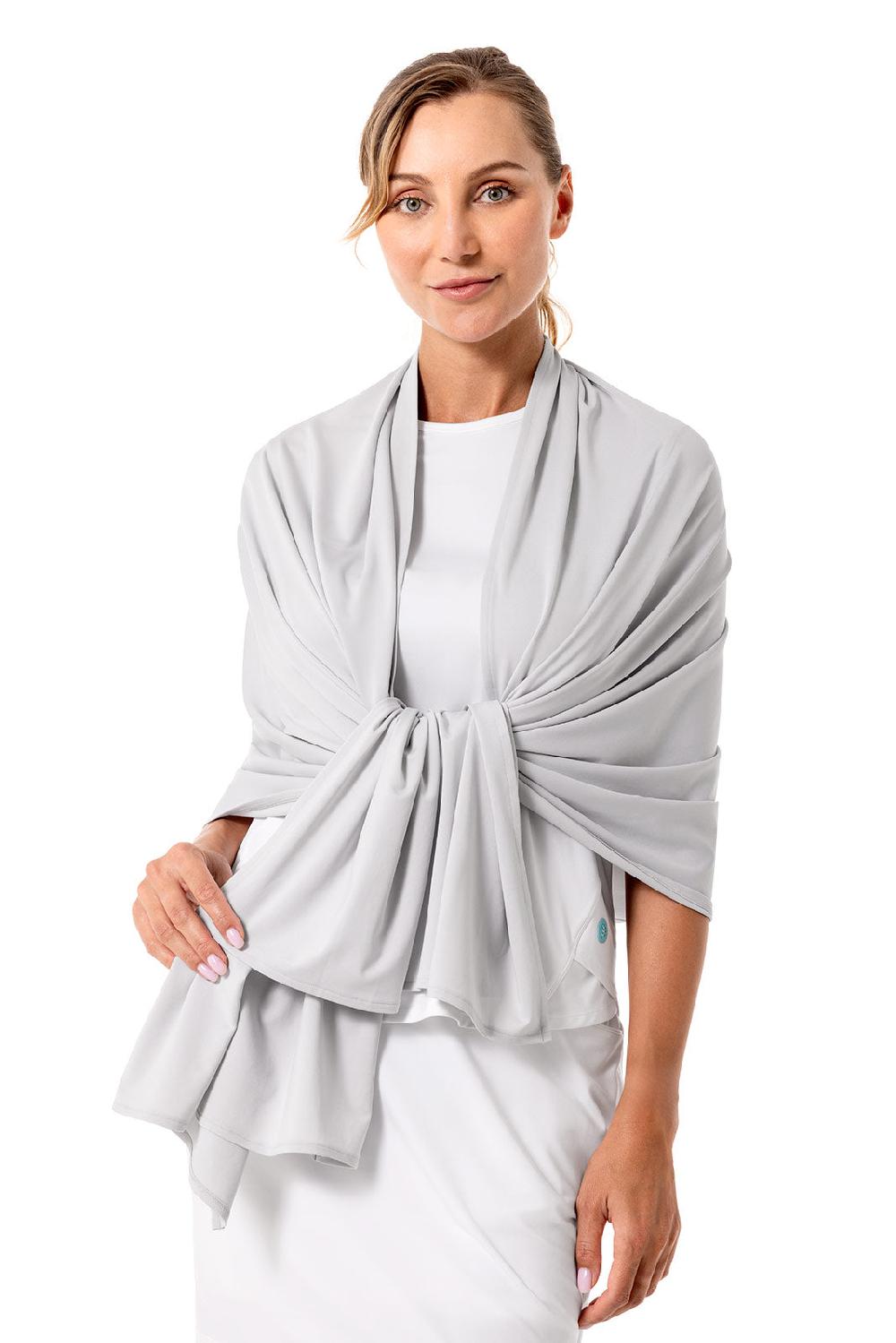 Coolibar Women's Bhakti Sun Shawl | Sleek Grey