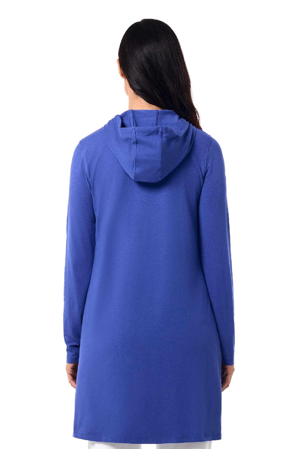 Coolibar Women's Cabana Hoodie | Baja Blue