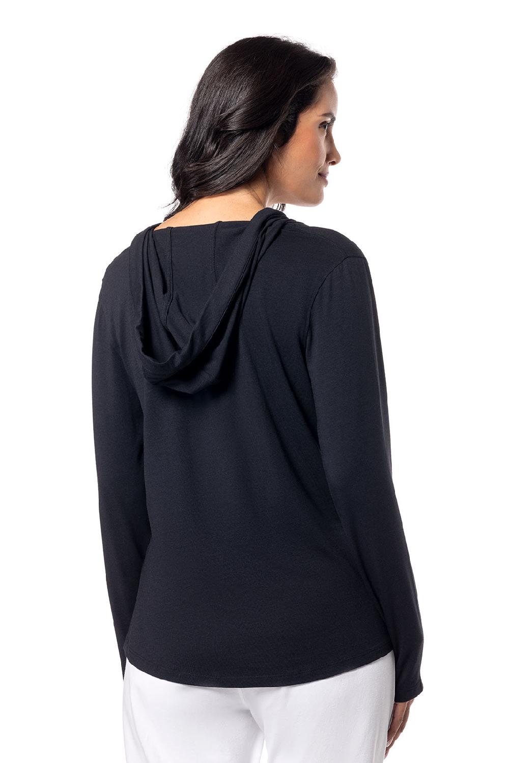Coolibar Women's Catalina Hoodie Tunic Top | Black