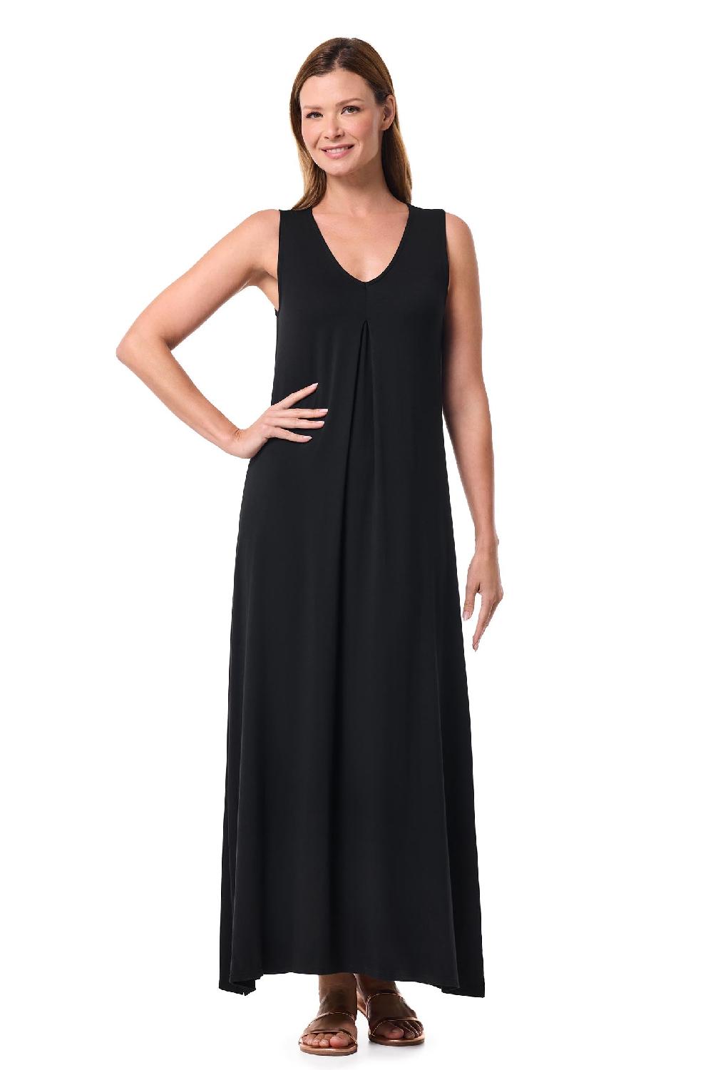 Coolibar Women's Coco Walk Maxi Dress | Black