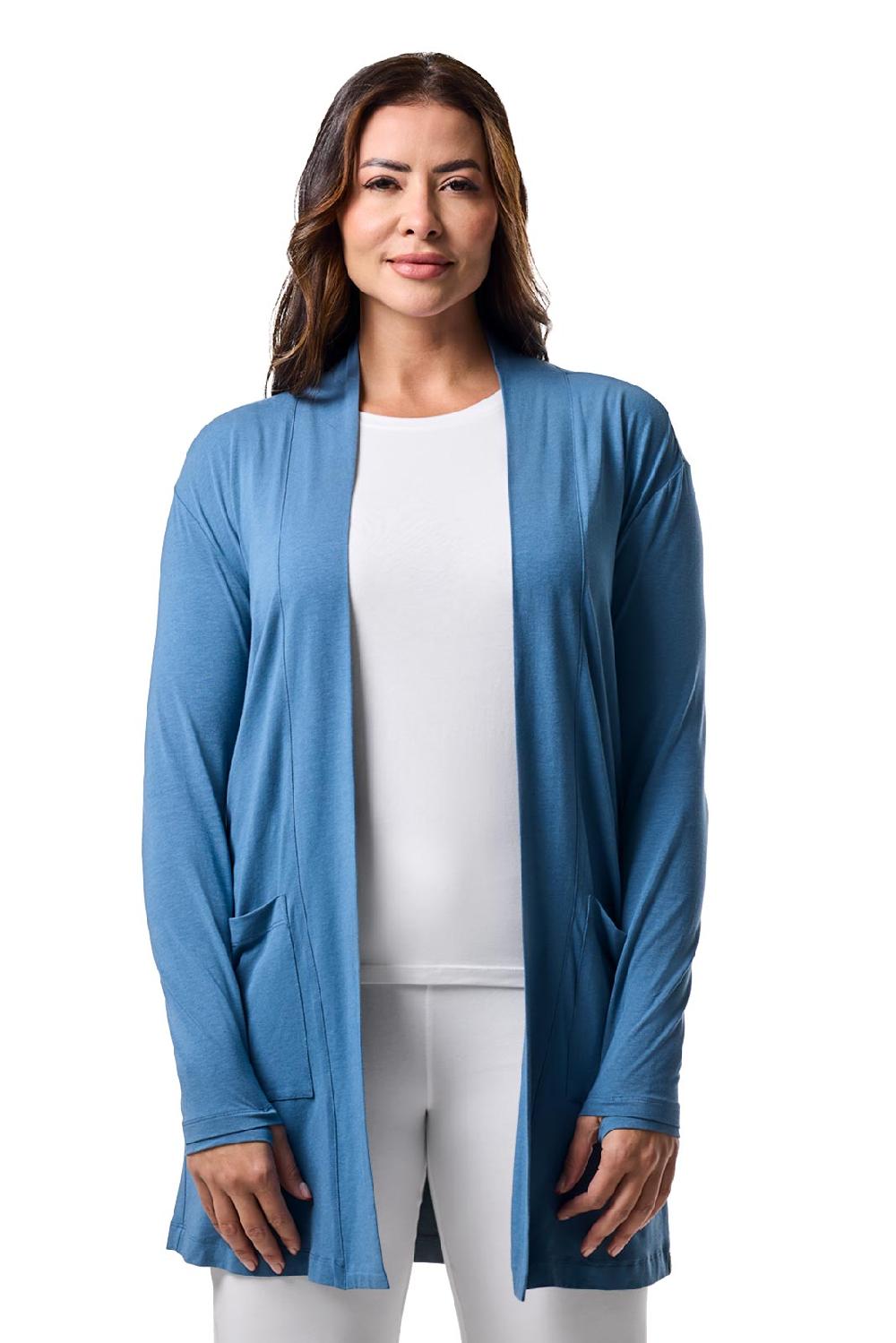 Coolibar Women's Corbella Cardigan | Blue Dusk