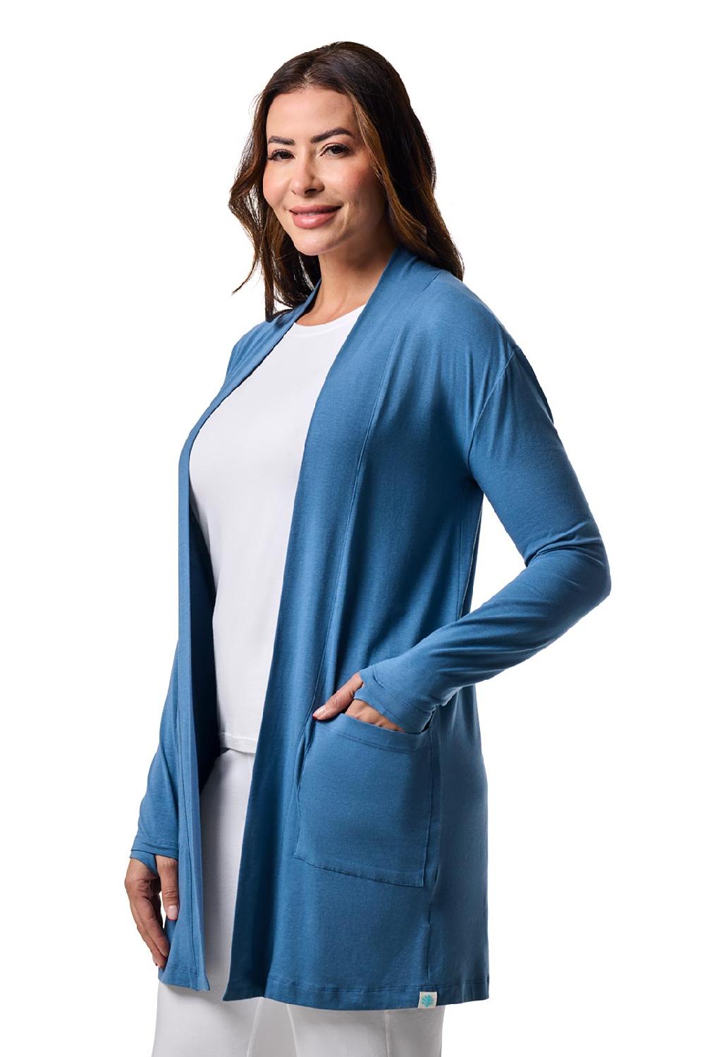 Coolibar Women's Corbella Cardigan | Blue Dusk