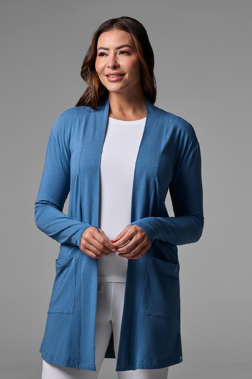 coolibar Women's Corbella Cardigan | Blue Dusk