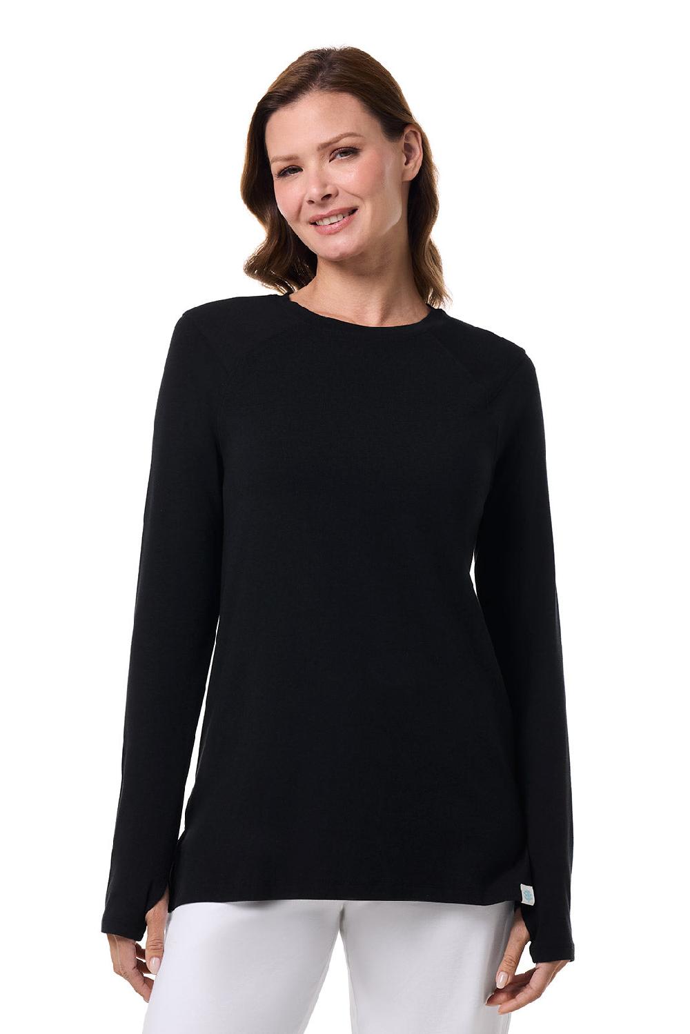 Coolibar Women's Dania Long Sleeve Tee | Black