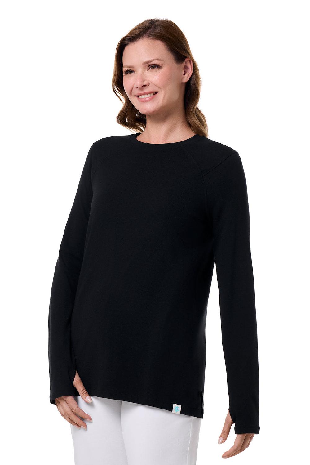Coolibar Women's Dania Long Sleeve Tee | Black