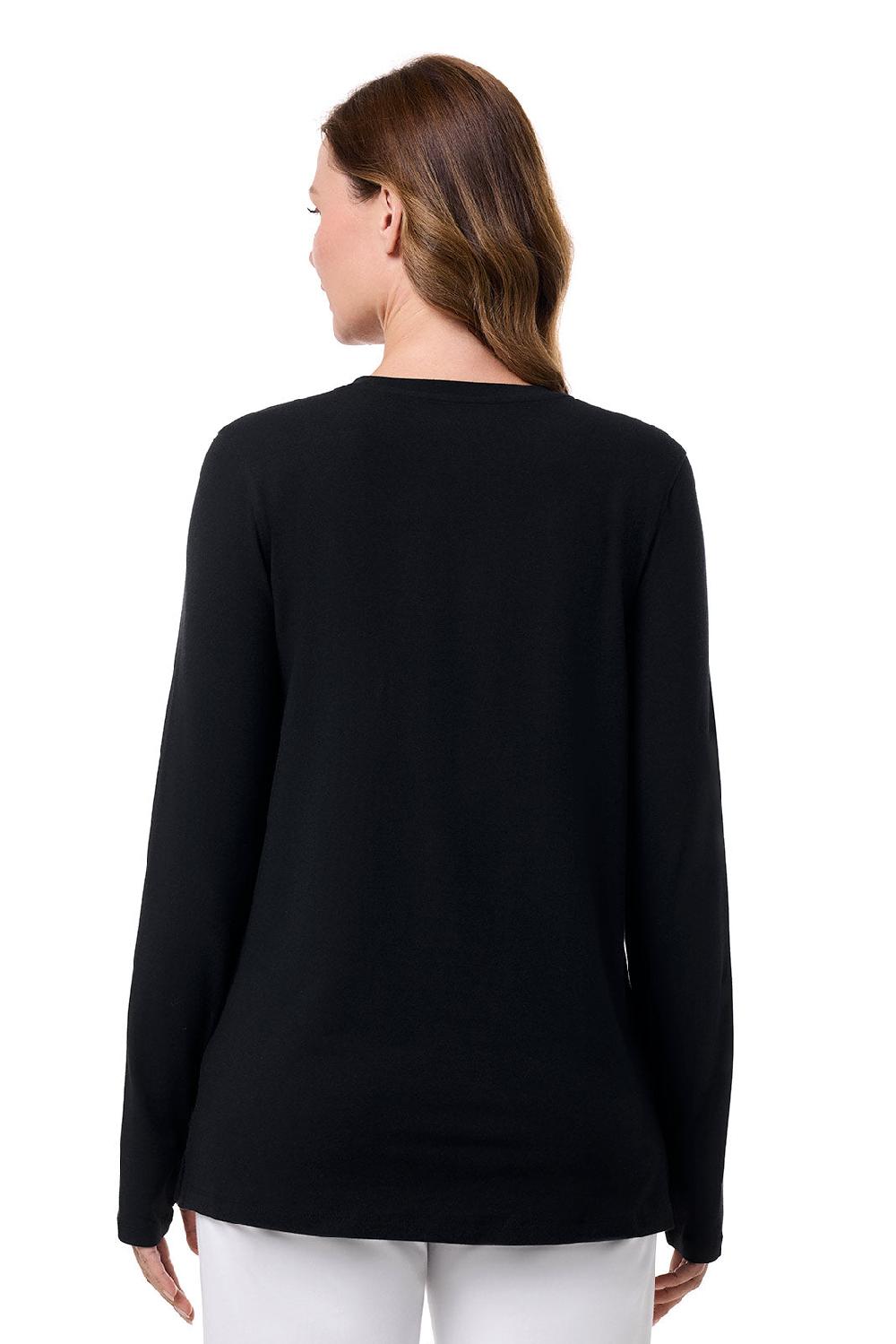 Coolibar Women's Dania Long Sleeve Tee | Black