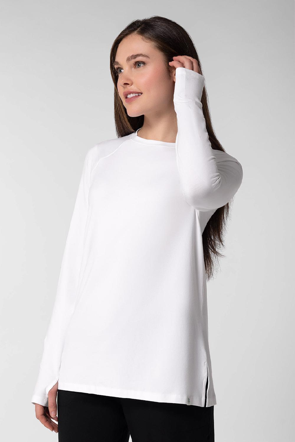 Coolibar Women's Dania Long Sleeve Tee | White