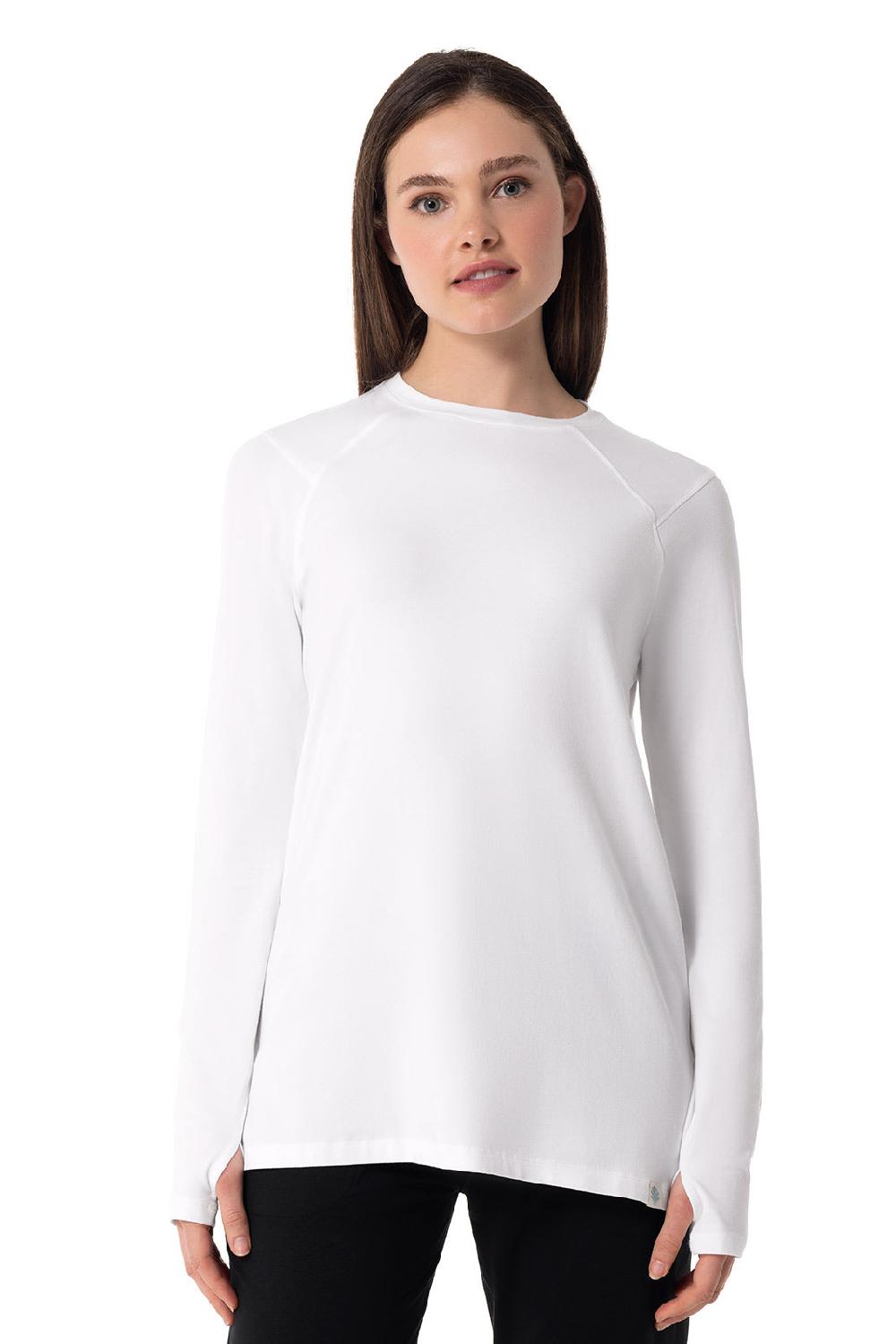 Coolibar Women's Dania Long Sleeve Tee | White